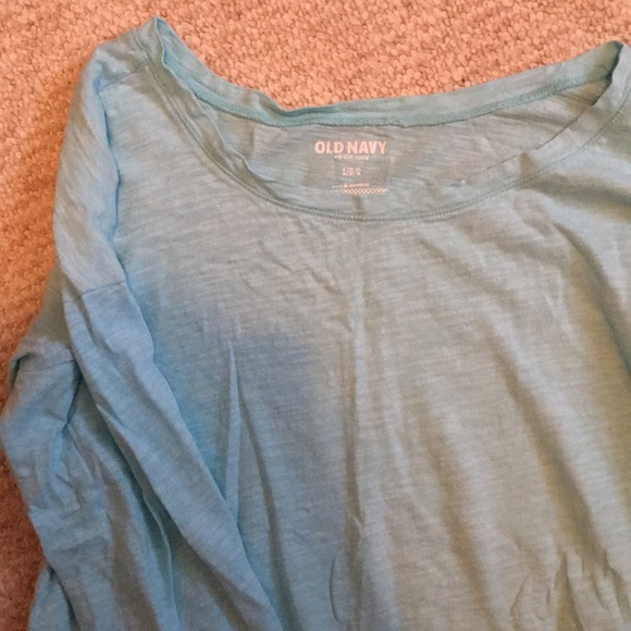 Old Navy 3/4 shirt teal. Sea foam. Great condition - Picture 2 of 2